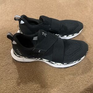 Tiem Black Slip-On Athletic Sneakers